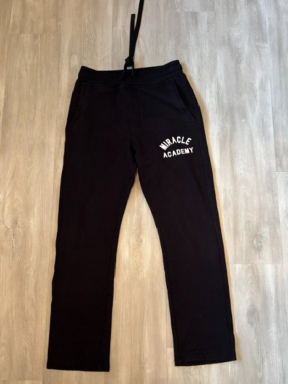 Nahmias Black Miracle Academy Lounge Pants size small